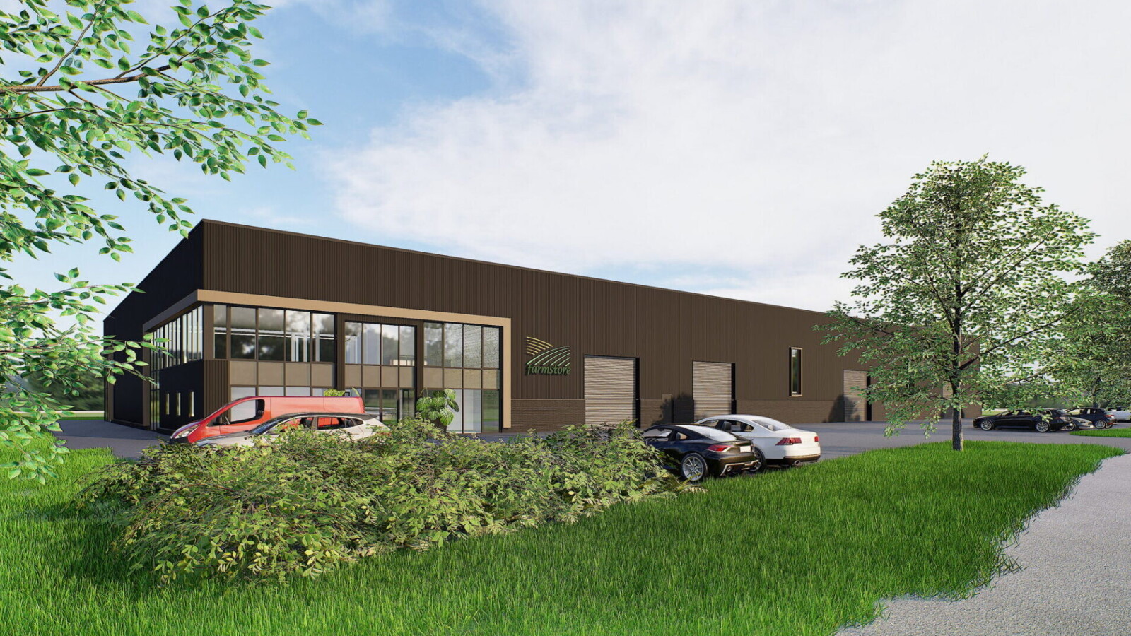 Opgeleverd: Nieuwbouw bedrijfspand voor Farmstore in Haps